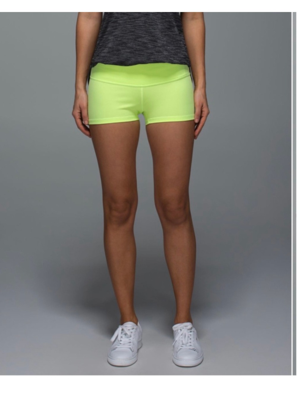 Women's Lululemon Athletic Shorts Size 4 Lime Green - Picture 4 of 11